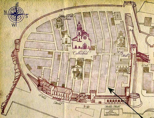 old map of korcula