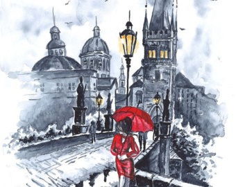 Tacky painting of Prag